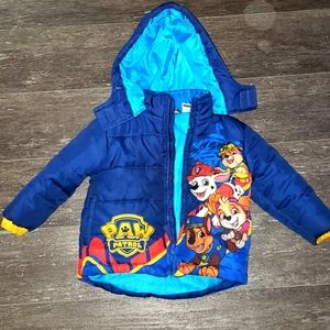 Paw Patrol Rubble Marshall Chase Zip Up Puffer Jacket Toddler 2T